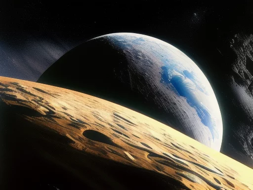 749913504-a landscape from the Moon with the Earth setting on the horizon, realistic, detailed.webp